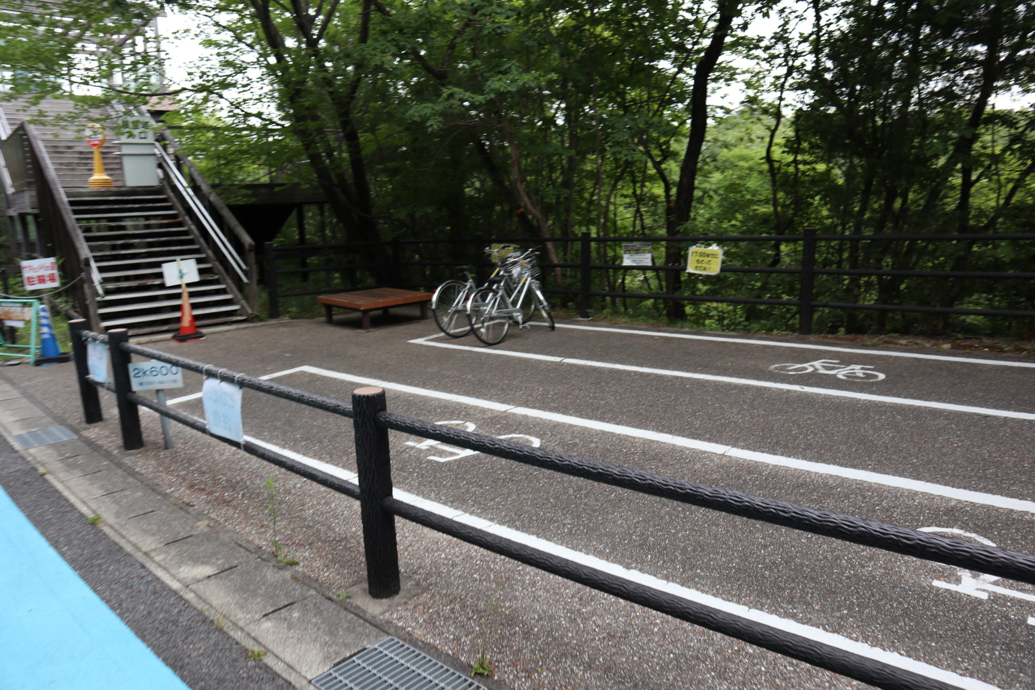 陸橋の下自転車停めて良いのか